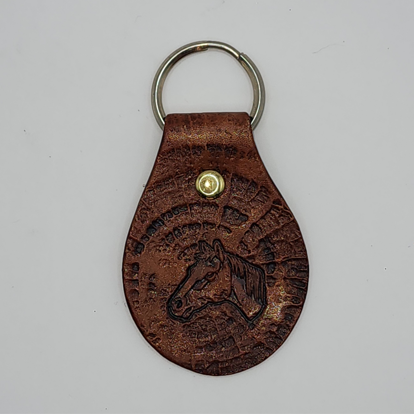 Horse Head leather Key Fob