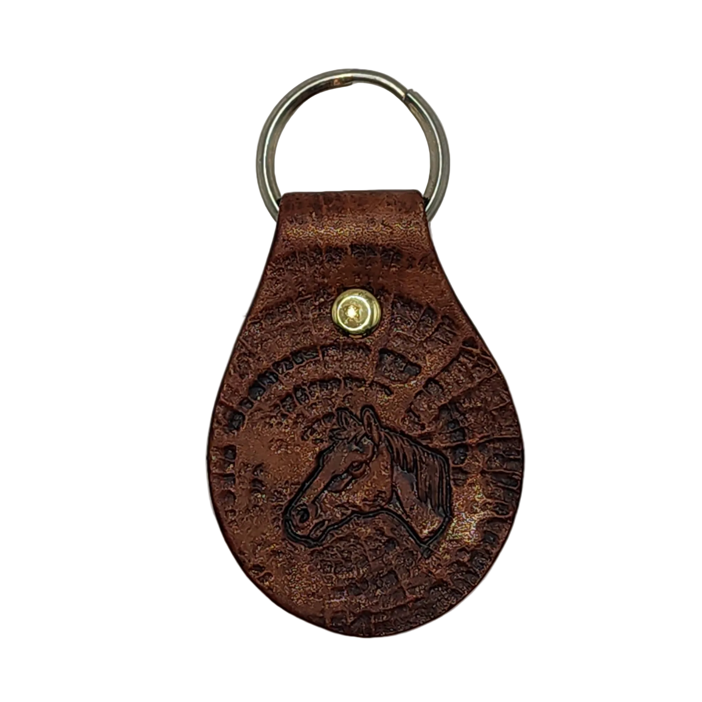 Horse Head leather Key Fob