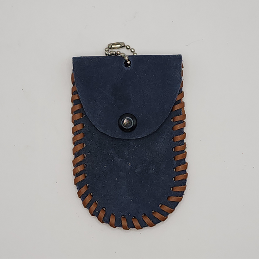 Lip Balm Holder - Blue Suede